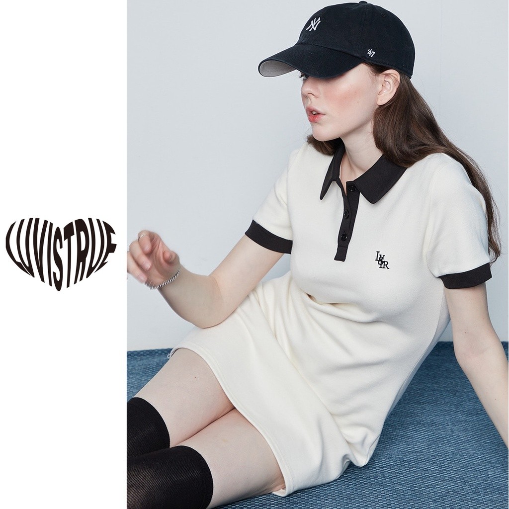 [LUV是真的] PK一件式连衣裙象牙色颜色100％来自韩国的真实性